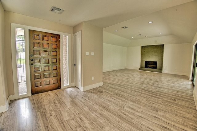 15626 Whitewater Ln, Houston, TX 77079 - entrance foyer with recessed lighting, baseboards, visible vents, and light wood-style floors