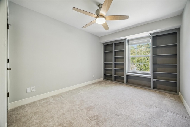 3708 Lake St, Houston, TX 77098 - carpeted spare room featuring ceiling fan and baseboards