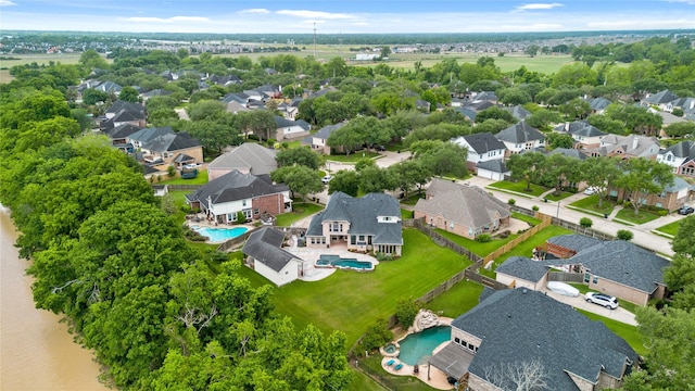 drone / aerial view featuring a residential view