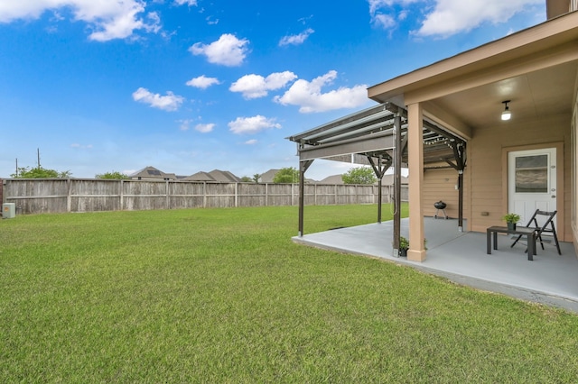 8107 Lockridge Terrace Ln, Cypress, TX 77433 - view of yard featuring a patio and a fenced backyard