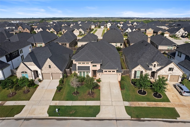 birds eye view of property featuring a residential view