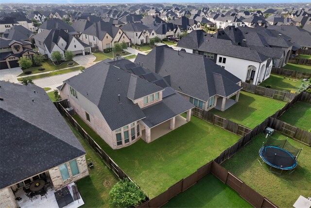 bird's eye view featuring a residential view