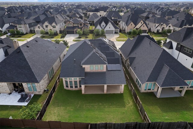drone / aerial view featuring a residential view