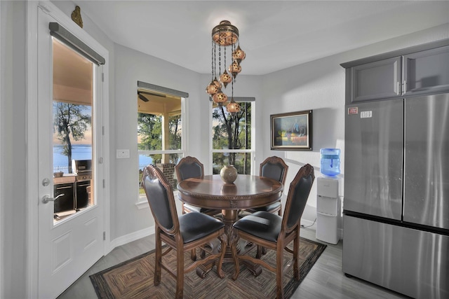 461 Pine Forest Acres Dr, Trinity, TX 75862 - dining room with baseboards and wood finished floors