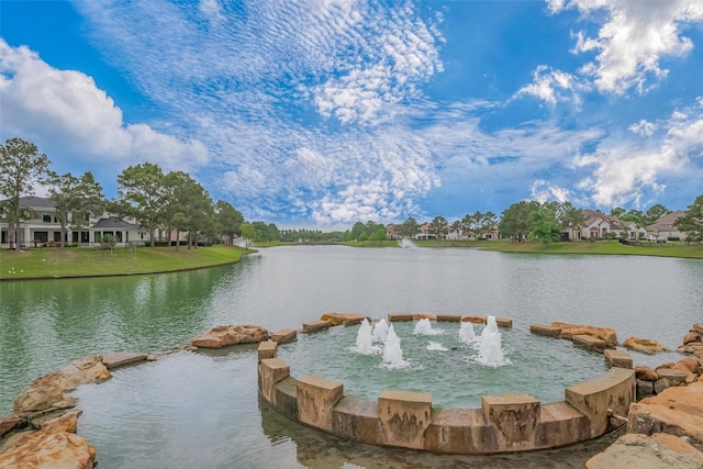 view of water feature