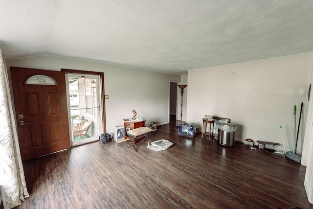 5514 Pardee St, Houston, TX 77026 - foyer with lofted ceiling and wood finished floors