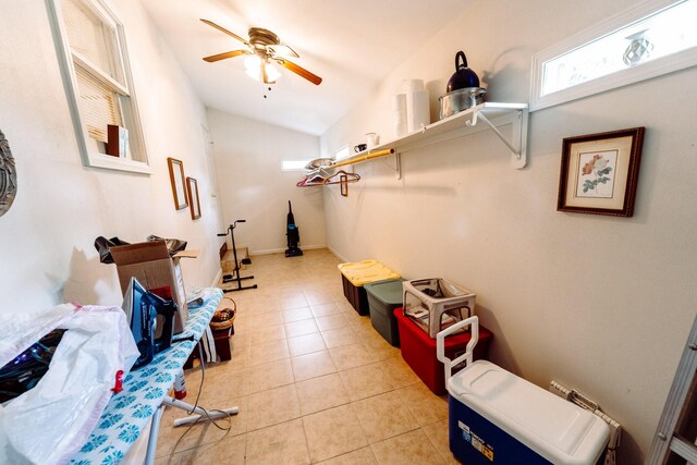 5514 Pardee St, Houston, TX 77026 - storage room featuring ceiling fan