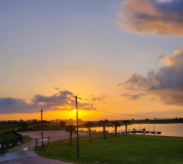 23111 Marina, Galveston, TX 77554 - water view featuring a gate