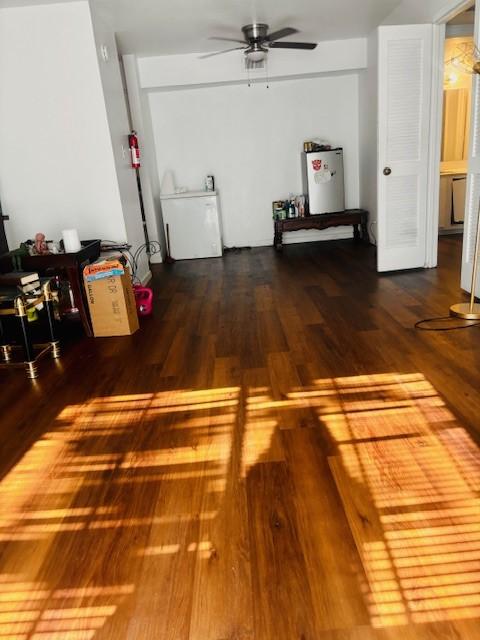 6200 W Tidwell Rd Unit 1701, Houston, TX 77092 - living room with a ceiling fan and wood finished floors