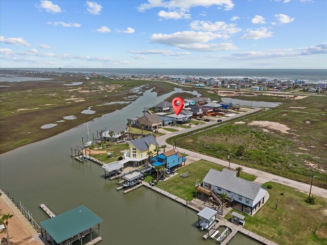 517 Swordfish Ln, Surfside Beach, TX 77541 - bird's eye view of a nearby body of water