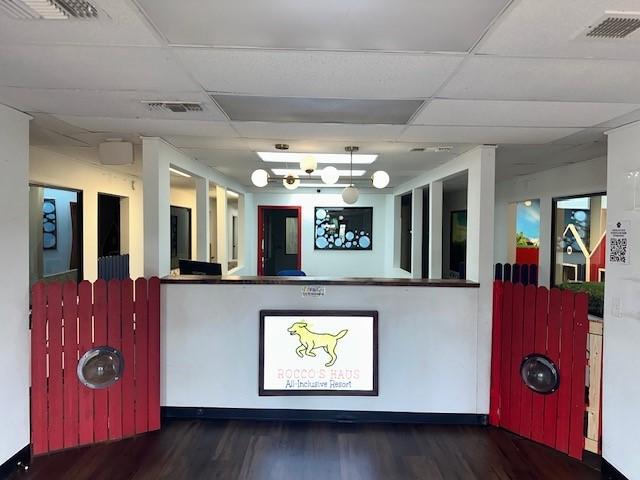 welcome area with visible vents