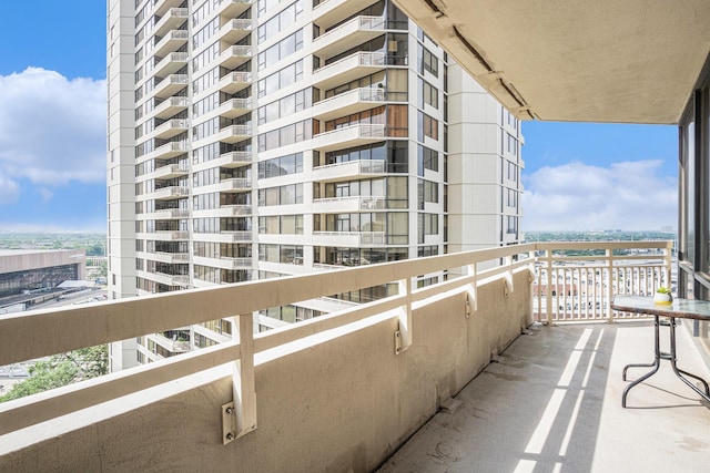 view of balcony