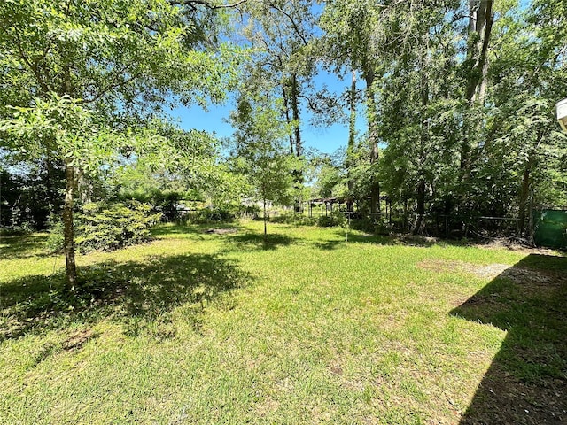 view of grassy yard