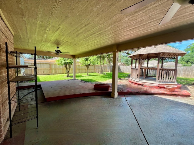 16418 York Minster Dr, Spring, TX 77379 - view of patio / terrace with a gazebo and a deck