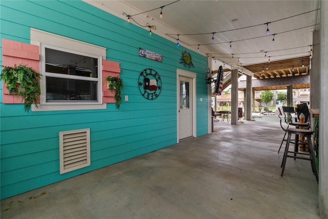 view of patio featuring visible vents