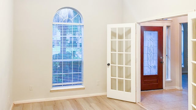 entryway with baseboards