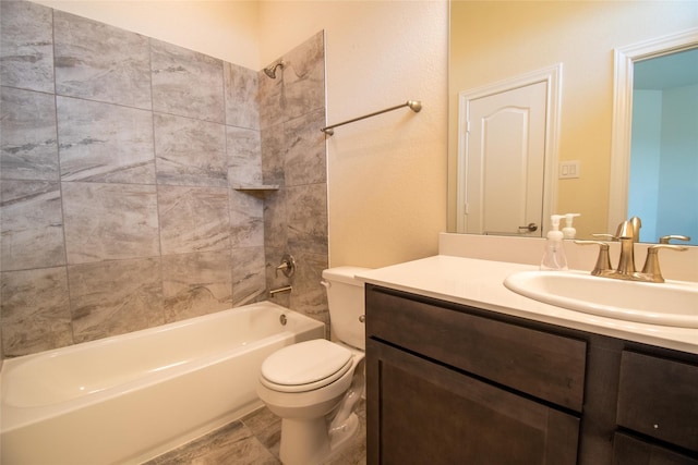 11823 Champions Forest Dr, Dayton, TX 77535 - full bath with shower / washtub combination, toilet, and vanity