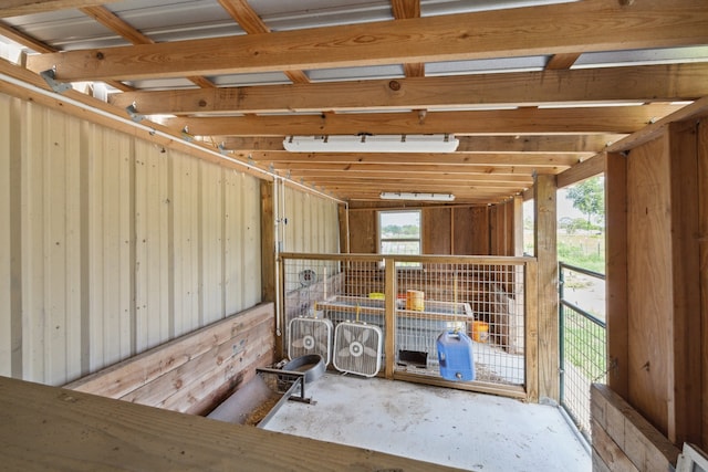 view of storage area