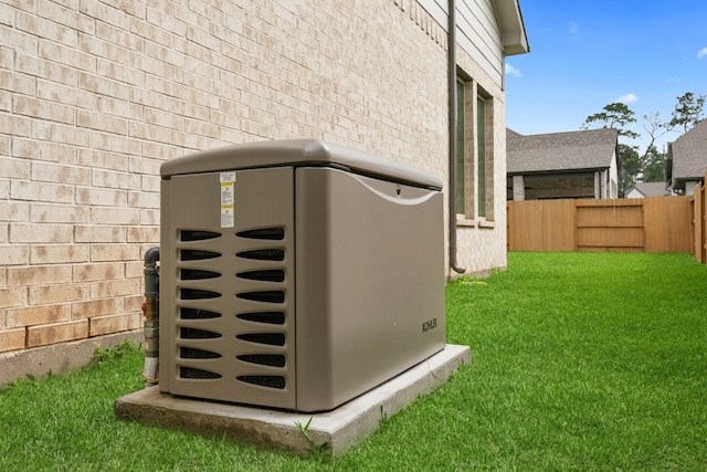 1025 Mission River Dr, Conroe, TX 77304 - details featuring fence and a power unit