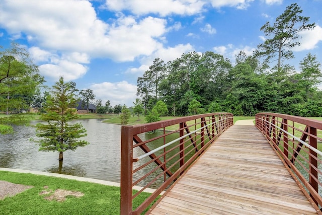 8143 Black Percher St, Conroe, TX 77385 - dock area with a water view