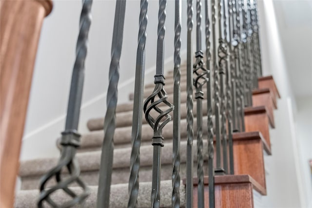 view of stairway