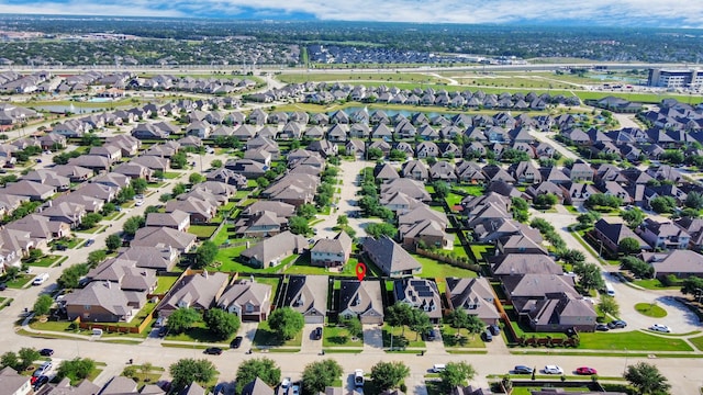 drone / aerial view featuring a residential view