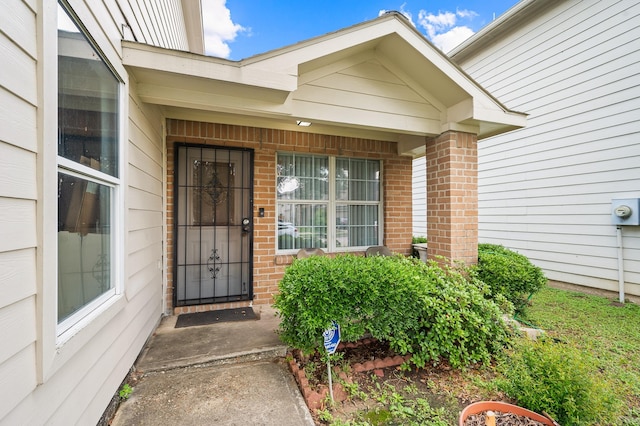 5930 Santa Bernadetta, Houston, TX 77017 - doorway to property featuring brick siding