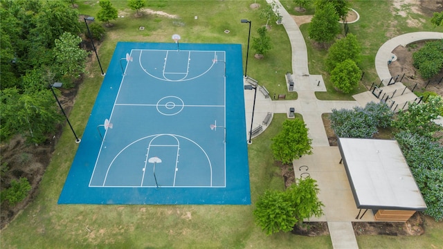 view of sport court featuring community basketball court