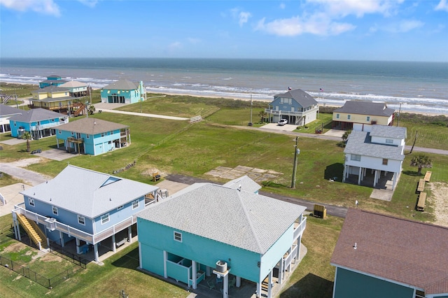 3347 Prides Way, Crystal Beach, TX 77650 - bird's eye view with a water view