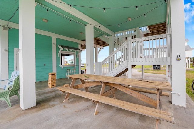 3347 Prides Way, Crystal Beach, TX 77650 - exterior space featuring stairs