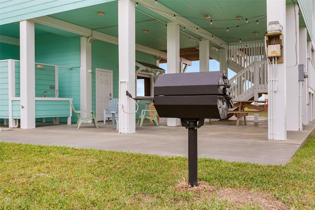 3347 Prides Way, Crystal Beach, TX 77650 - exterior details featuring stairs