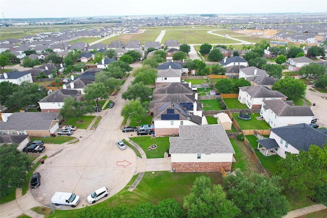 aerial view featuring a residential view