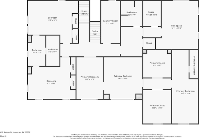 412 Redan St, Houston, TX 77009 - home floor plan