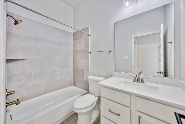 9306 Eckert Rd, Iowa Colony, TX 77583 - bathroom with toilet, shower / washtub combination, and vanity