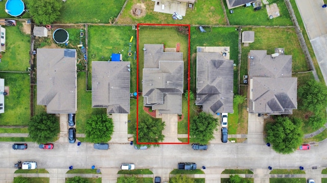 drone / aerial view featuring a residential view