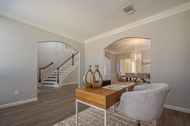 1510 Pecan Trace Ct, Sugar Land, TX 77479 - office space featuring baseboards, visible vents, and arched walkways