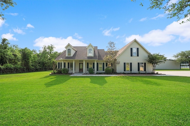 331 Moonshine Hill Rd, Houston, TX 77338 - new england style home featuring a front yard and covered porch
