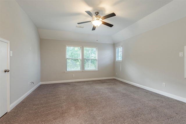 3302 Indigo Acres Ct, Katy, TX 77494 - unfurnished room with baseboards, visible vents, a ceiling fan, and carpet