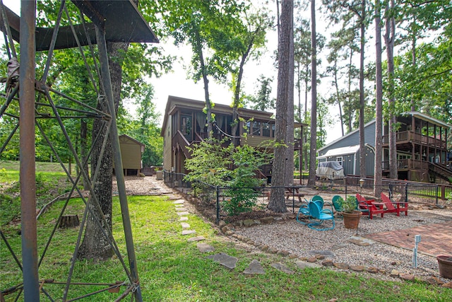 70 Lower Cove Dr, Point Blank, TX 77364 - view of yard