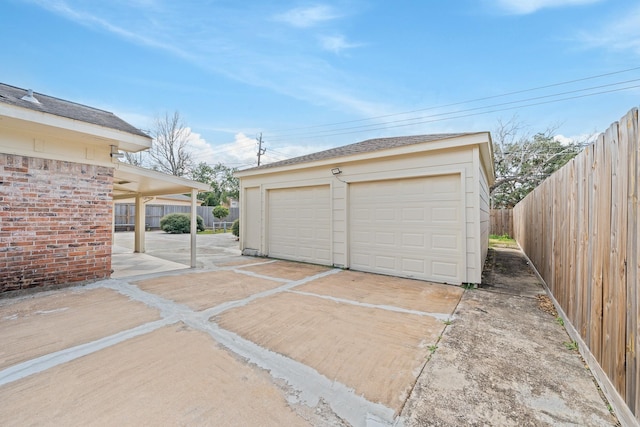7718 Pella Dr, Houston, TX 77036 - detached garage with fence