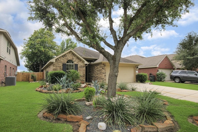 1318 Evermore Manor Ln, Houston, TX 77073 - view of front facade with concrete driveway, brick siding, an attached garage, and a shingled roof