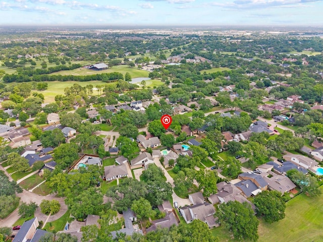bird's eye view featuring a residential view