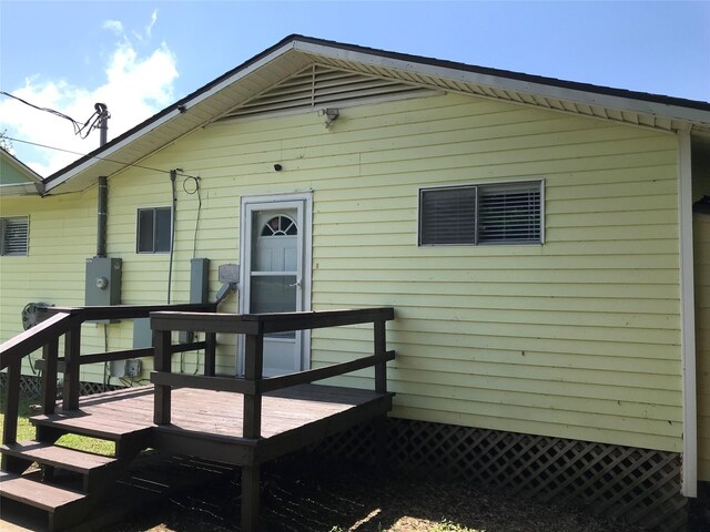104 Bayside St, Livingston, TX 77351 - back of property with a deck