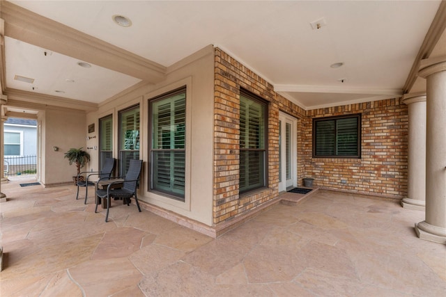 view of patio / terrace featuring a porch