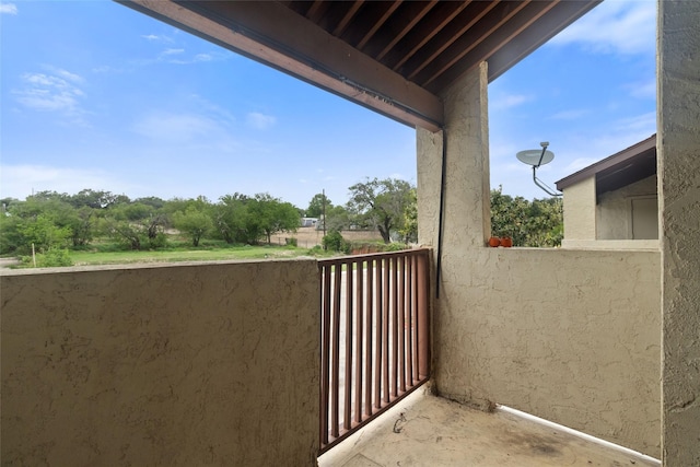 view of balcony