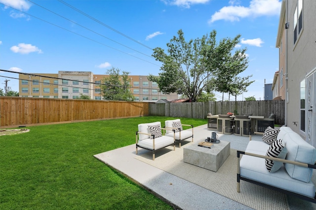 6107 S Arrowana Ln, Houston, TX 77036 - view of patio featuring an outdoor living space