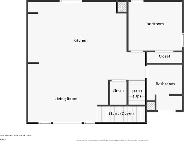 2707 Dennis St, Houston, TX 77004 - plan