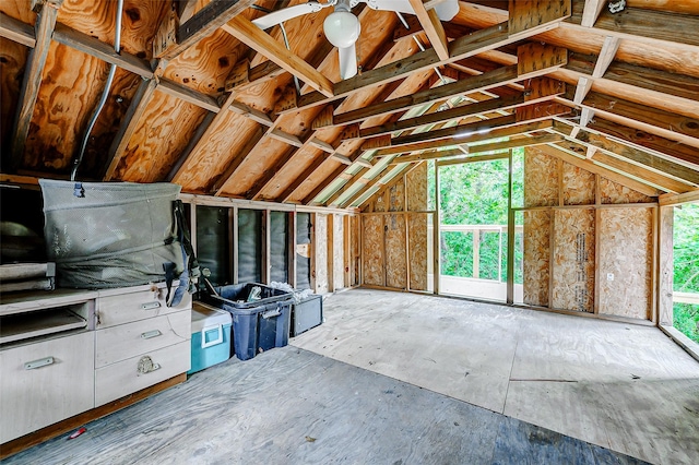 view of attic