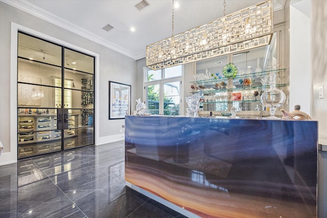 3851 Chevy Chase Dr, Houston, TX 77019 - reception with visible vents and a community bar