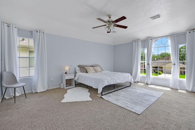 3739 Apple Hollow Ln, Humble, TX 77396 - bedroom featuring carpet, ceiling fan, and baseboards